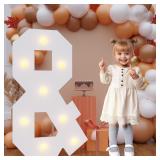 $24 Bugame 3FT Light Up Letters, Quick 7-Min...