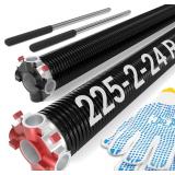 $80 Garage Door Spring 0.225 x 2  x 24  (Pair),...