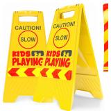 $25 2 Pack Kid Playing Caution Sign - Children...
