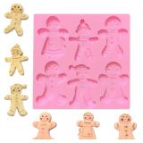 $17 2 PACK Christmas Gingerbread Man Fondant...