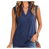 $26 Halife Women's Sleeveless Floral Print V...