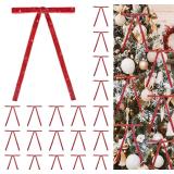 $9 24 PCS Velvet Bows Christmas Ornaments...