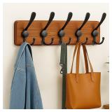 $20 17.5' Wall Mounted Coat Rack with 5 Triple...