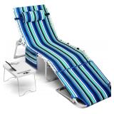 $90 3-in-1 Beach Chair Face Holes, Lounge Chair...