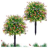 $40 Outdoor Artificial Eucalyptus Topiary Ball...