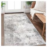 $40 IOHOUZE Abstract Area Rug 3x5 Ft Washable...