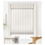 $76 LazBlinds No Tools No Drill Cordless Bamboo...