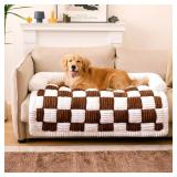 $90 FUNNY FUZZY Pet Couch Covers for Sofa, Dog...