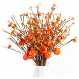 $10 FOIMAS 6pcs Fall Artificial Berry Stems...