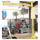 Coffing  500 Lb. Chain Hoist w/Free Standing Jib