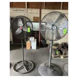 (2) Pedestal Shop Fans