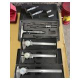 Lot of Assort. Calipers and Depth Gauges, As