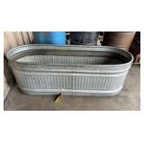 Galvanized Tub, Approx. 65"L x 22"W x 23"H