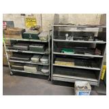 (2) Rolling Metal Shelves w/Assort. Tooling,