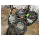 (4) Shop Wet/Dry Vacs