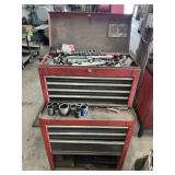 Rolling Metal Tool Cabinet w/Assort. Tools,