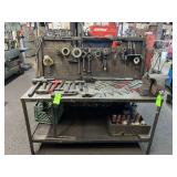 (2) Metal Work Benches with 8" Vise;