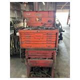 Rolling Metal Tool Cabinet w/Assort. Tools,