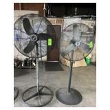 (2) Pedestal Shop Fans