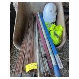 Lot of Brazing  Rods, Safety Vests, Hard Hats
