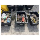 (3) Totes w/Assort. Contents As Shown