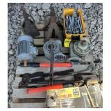 Contents of Pallet: Jack Stands, Load Binder,