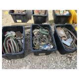 (3) Totes w/Assort. Contents As Shown