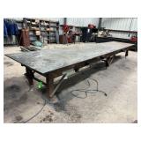 Steel Work Table, Approx. 20