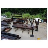 Lot Steel Drop Offs & Scraps, Corrugated Metal