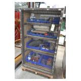 Shop Built Steel Storage Cabinet w/Contents