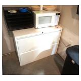 Storage Cabinet, File Cabinet, Microwave,