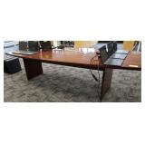 Conference Table, 2 Pedestal, Approx. 4