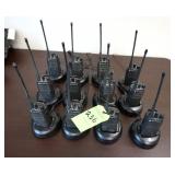 (12) Motorola CP100d 2-Way Radios