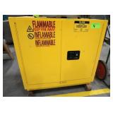 ULine Flammable Liquid Storage Cabinet #H-4177M-Y