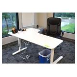 Computer Desk, Chair, File Cabinet, White Board