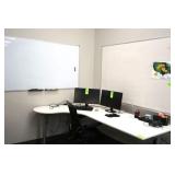 Computer Desk, Chair, (2) 24" Scepter Monitors,