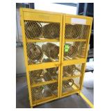 Propane Bottle Storage Cage w/(12) Empty Tanks