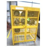 Propane Bottle Storage Cage w/(7) Empty Tanks