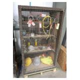 (2) Steel Storage Cabinets w/Some Contents