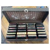 Lot of 24 8-Track Tapes w/Case,