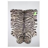 Tiger Print on Cow Hide, Approx. 40"W x 53"L
