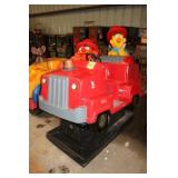 Bert & Ernie Fire Truck Kiddie Ride, Coin Operated