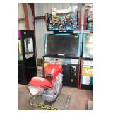 Dead Heat Riders Video Arcade Game, NEEDS REPAIR