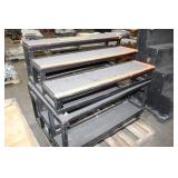 (3) Wooden Black 1 Step Unit 48" Long