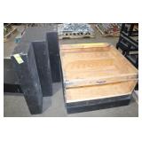 (2) Wooden Black 1 Step Unit 48" Long