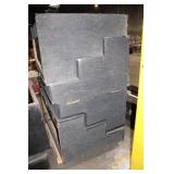 (4) Wood with Grey Carpet 3 Step Unit 48" Long