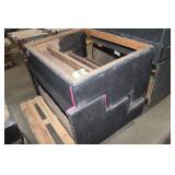 (2) Wood with Black Carpet 3 Step Unit 36" Long