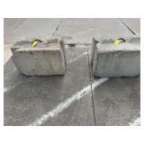(2) 1500lb Concrete Blocks