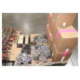 Pallet with Various Clamps and Aluminum Adapters