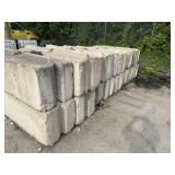 Large Concrete Barriers (as shown)